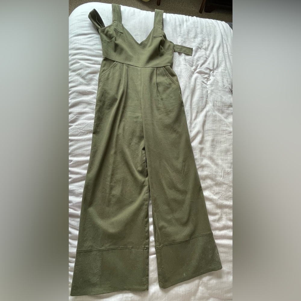Green Size 4 Thick Cotton Jumpsuit